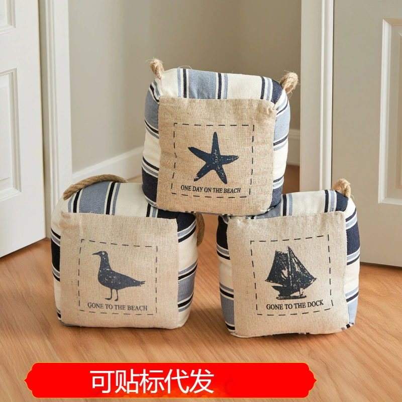 Домашняя хлопчатобумажная и льняная ткань с тонким песком, дверной упор, дверной упор, шар для предотвращения столкновений, креативное украшение для ресторана, бара, домашний дверной упор