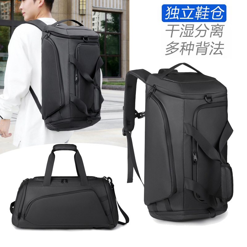 Bolsa de ejercicios para hombres multifuncional separación seca y húmeda bolsa deportiva portátil de hombro de gran capacidad bolsa de equipaje mochila bolsa de viaje