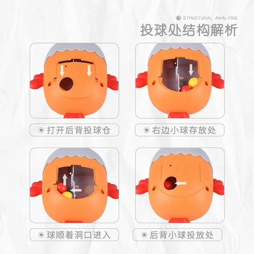 Children's educational desktop chick shooting toy finger press ejection concentration training leisure decompression game console