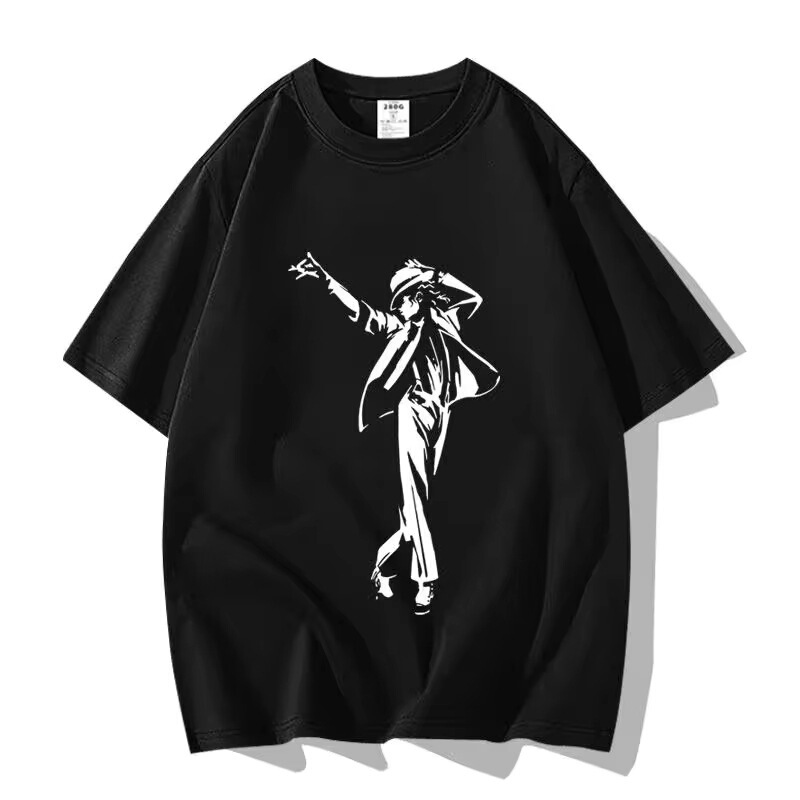 Pure Cotton T-Shirt Limited Edition Michael Jackson Pattern Men's and Women's New Summer T-Shirt for Adults, Parents and Children Pure Cotton T-Shirt Limited Edition Michael Jackson Pattern Men's and Women's New Summer T-Shirt for Adults, Parents and Children
