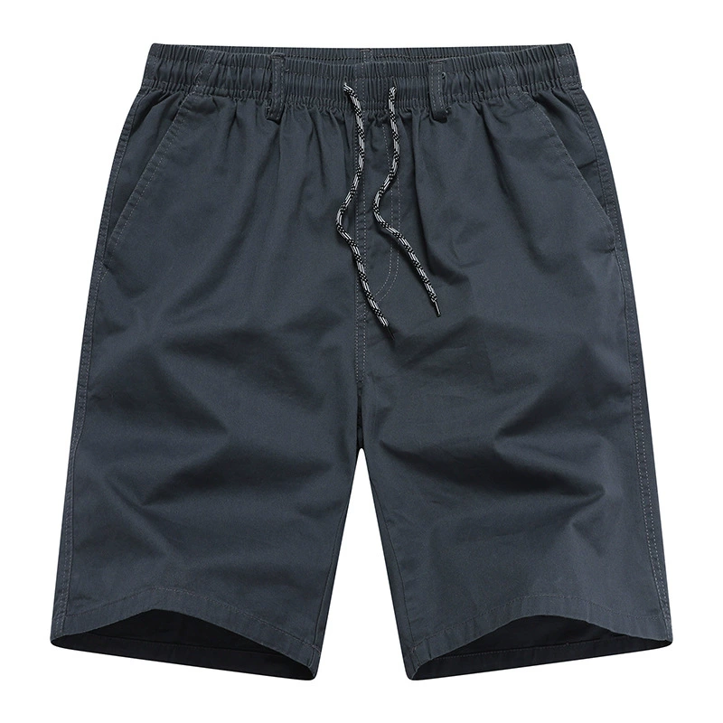 Новая модель 2025 минималистская мода мужские повседневные шорты укороченные брюки свободные дышащие большие размеры эластичные талии