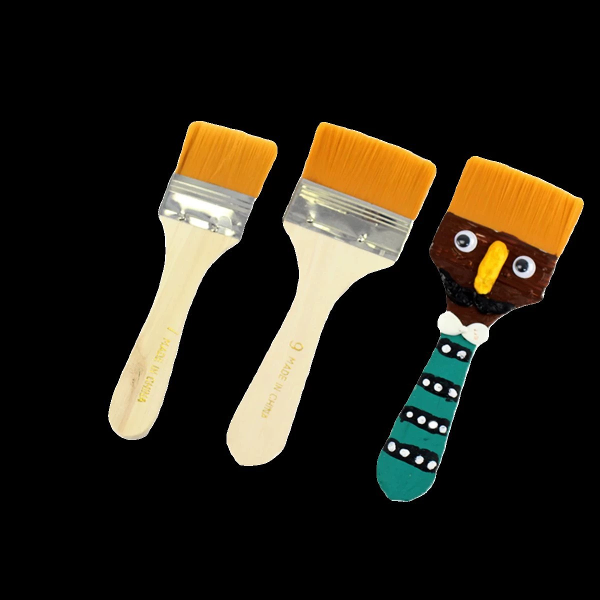 Кисть для масляной краски ручной работы для детского сада, нейлоновая доска, кисть для рисования, художественная студенческая специальная нейлоновая кисть с плоской головкой