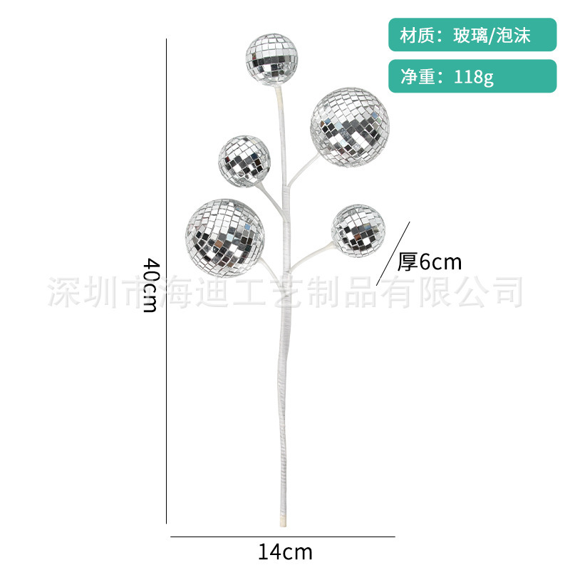 Espejo de vidrio de bar de boda ktvdisco discoteca iluminación de escenario bola láser oro plata bola reflectante roja