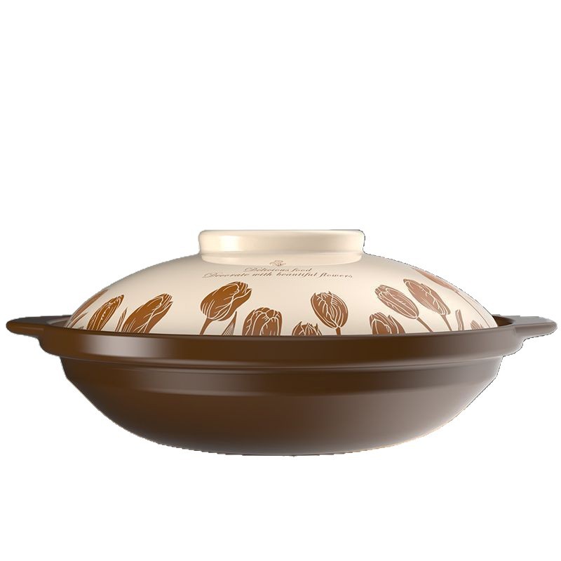Cazuela de Cerámica para Sopa de Cerámica, Resistente a Altas Temperaturas, para Estufa de Gas