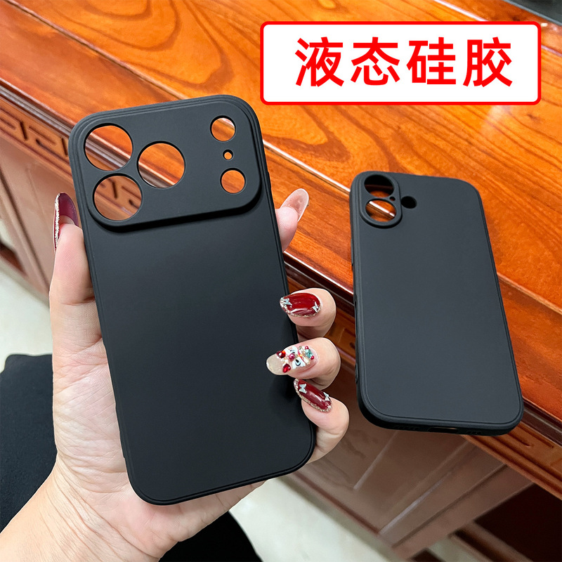 Suitable for Iphone12 Mobile Phone Case Apple 15Promax Liquid Silicone 17 Soft Shell 16 Lined Velvet Protective Cover