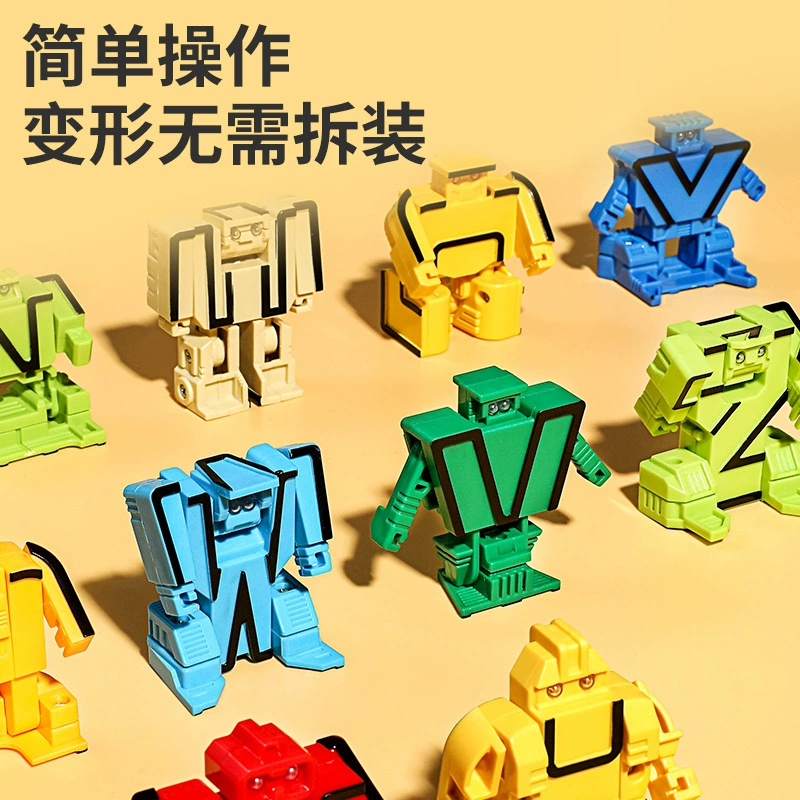 Digital transformer, smart toy, combined constructor for boys, minifigure, King Kong, handmade