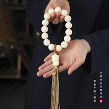 盘玩菩提子厂家批发天然白玉佛珠手串男女士卡通度母单圈手持手串