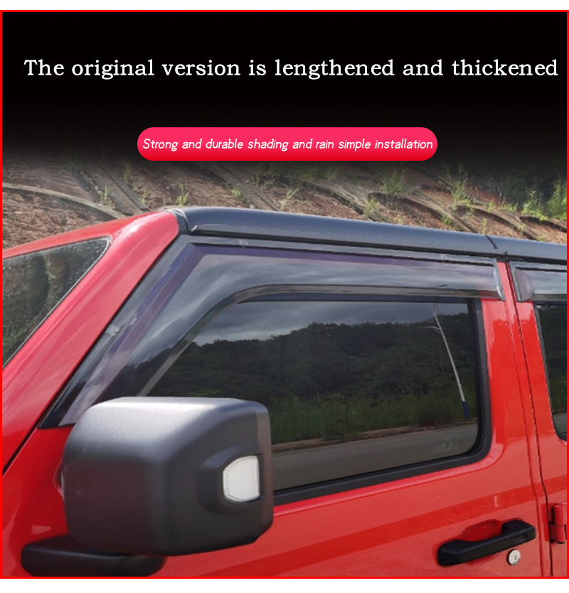 Suitable for Jeep Wrangler Window Visor Jeep Wrangler Jk Jl Window Visor