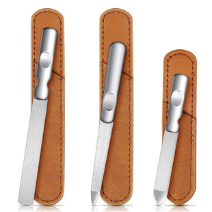 German Seiko Nail File Stainless Steel Double-Sided Nail Polisher Polishing and Shaping Manicure Tool High-End Nail File