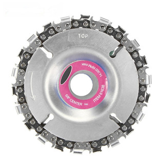 Carefully Selected Cross-Border 4 Inches 22 Teeth 5 Inches 14 Teeth Cutting Chain Disc 100/115 Angle Grinder Chain Disc Woodworking Chain Saw