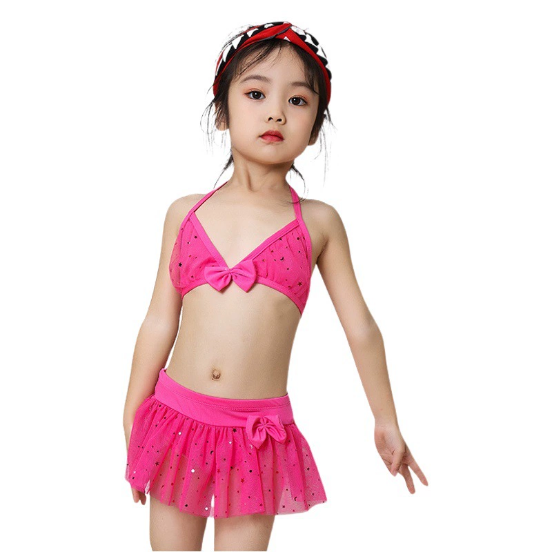 [Прозрачная распродажа только за 3,5 юаня! 】Оптовая продажа купальника для девочек, оптовая продажа, детский раздельный купальник для маленьких девочек, заводская специальная цена