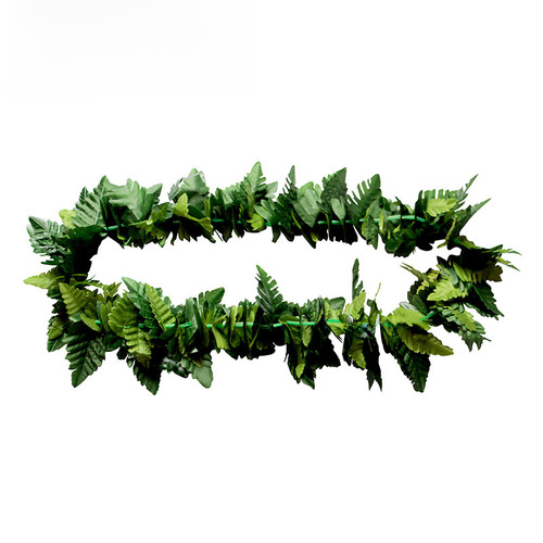 Kaifeng Party Hawaiian Artificial Leaves Garland Four-piece Set Hula Dance Performance Accessories Stage Play Jungle Series