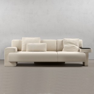 Nordic Simple Small Apartment Living Room Fabric Sofa Chair Italian Light Luxury Creative Model Room Sales Department Negotiation Sofa