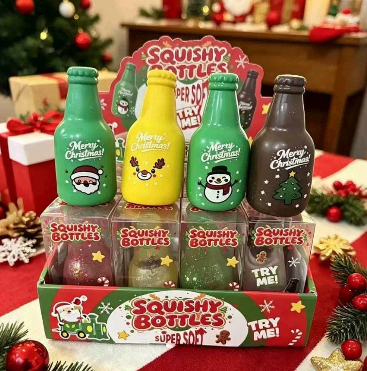 Новогодний конструктор «Пивная бутылка» антистресс-игрушка