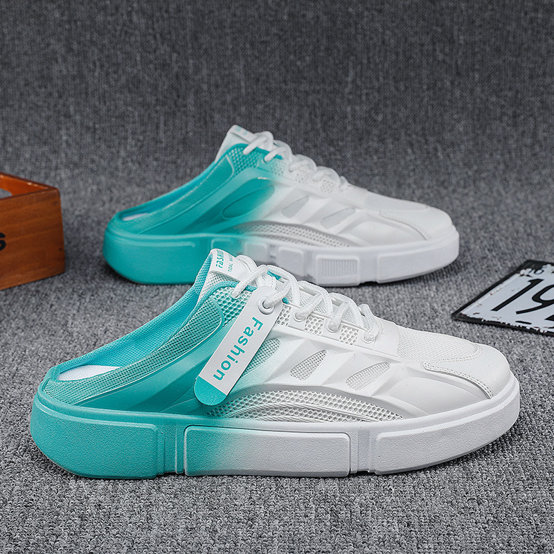 Zapatillas Baotou para hombre 2025 verano nuevo estilo perezoso de un pie casual tendencia deportiva salvaje sandalias y zapatillas para hombre