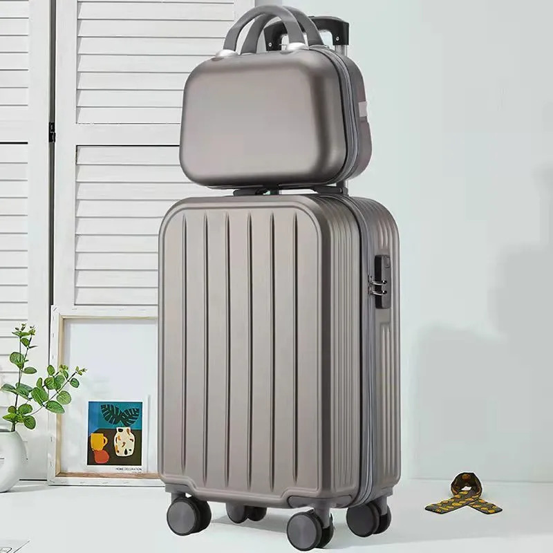 [Fábrica de selección estricta] pequeña caja de cifrado fresca coreana de 20 pulgadas nueva caja de tracción maleta duradera para estudiantes
