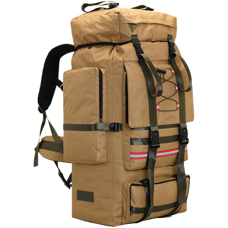 130L 特大バックパックアウトドアキャンプレスキュー荷物キルトバックパック男性と女性の旅行荷物大容量バックパック
