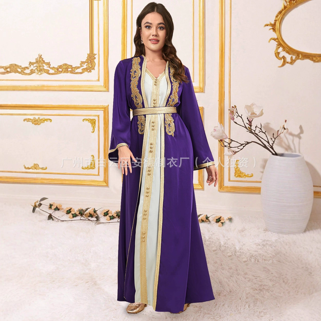 Двухслойное платье-абайя с вышивкой бисером и кружевом, новая модная одежда для женщин Ближнего Востока