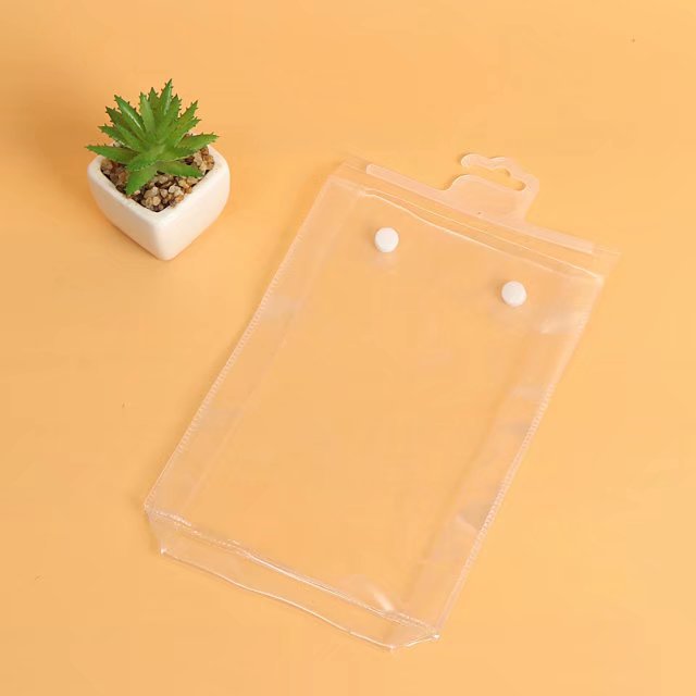 厂家生产供应纽扣袋 PVC立体透明洗漱用品包装袋