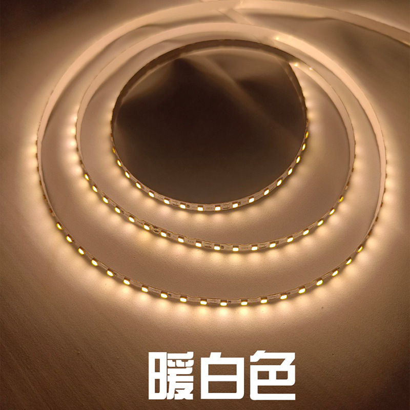 6mmS LED correa de lámpara flexible 12V por metro 120 lámpara 2835 lámpara desnuda no impermeable lámpara de neón dividida