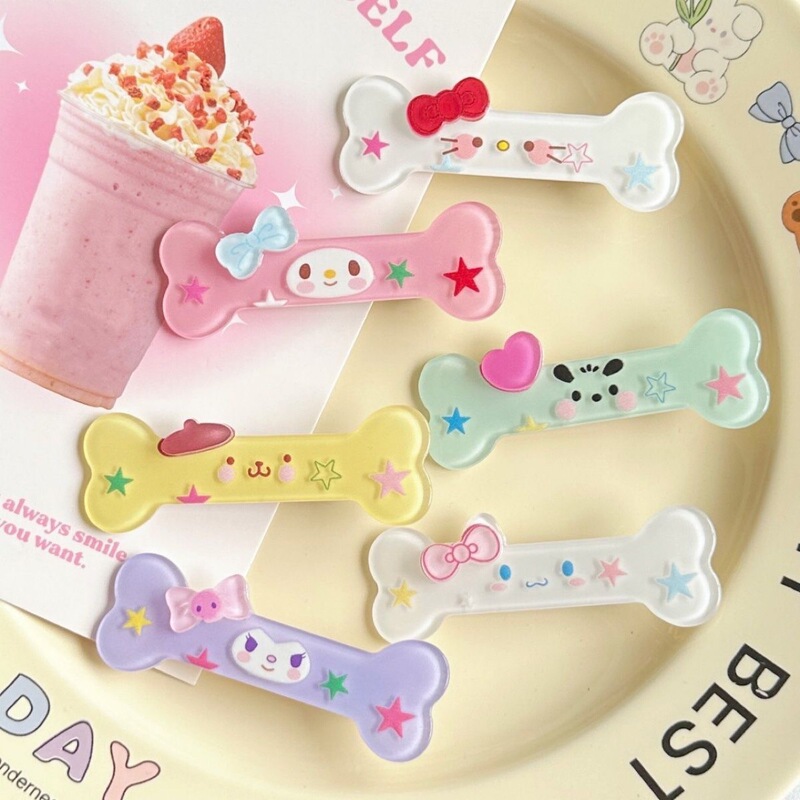 サンリオスターボーンヘアクリップインかわいいガーリーハート漫画前髪サイドクリップヘッドバンドカード女性の新しいアクセサリー|undefined