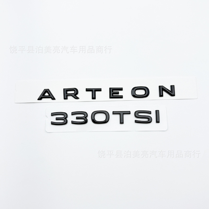 Suitable for New and Old Volkswagen Cc Black Car Logo Modification 380Tsi Rear Tail Logo Arteon Letter Logo Displacement Sticker