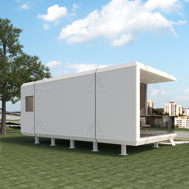 Cabina espacial Habitación móvil B & B Hotel al aire libre escénico Habitación de cielo estrellado Almacén de Apple Red Container Sunshine Room