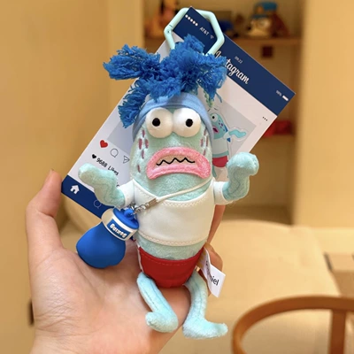 Pluş açarlıqlar – Bottom Resident Ugly-Cute Fish - boxing-panic-fish-small-pendant-genuine-authorization