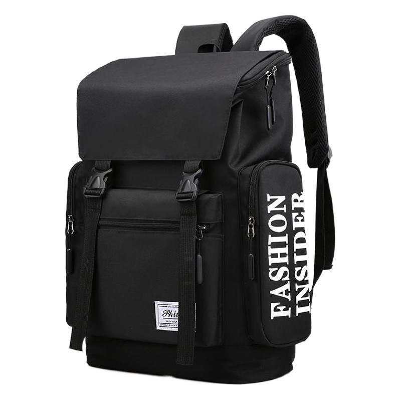 Backpack Men's Korean Style Trendy Casual Travel Bag College Student Bag Fashionable Men's Large Capacity Backpack Computer Bag