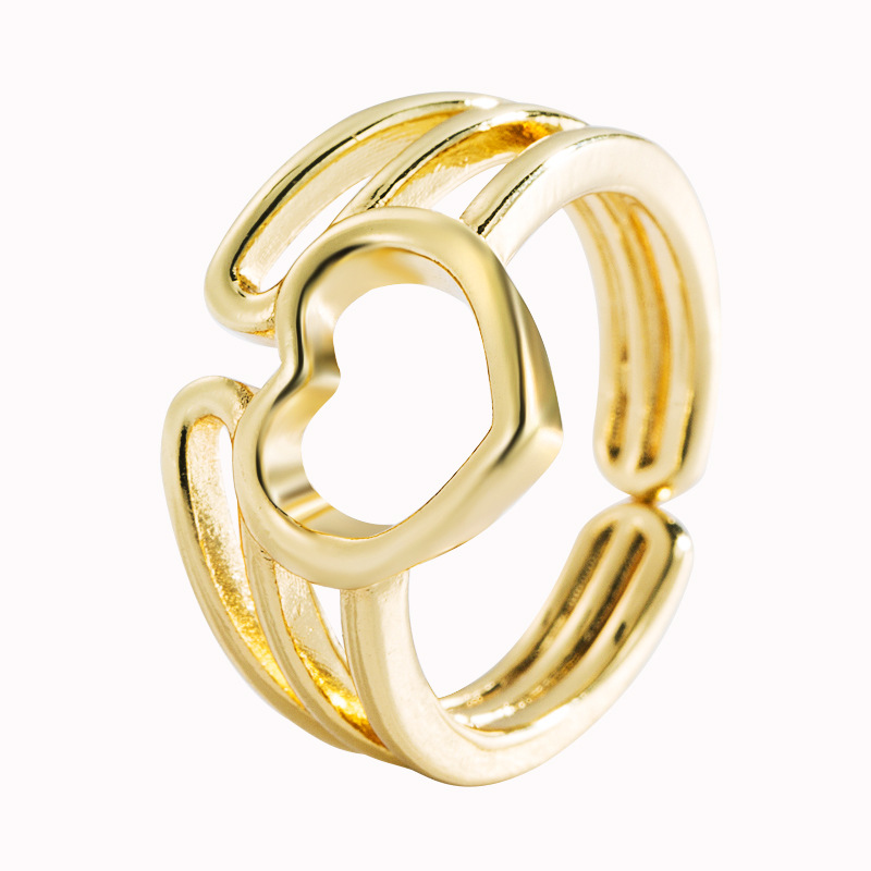 Fashion Copper Heart Artificial Gemstones Women'S display picture 7