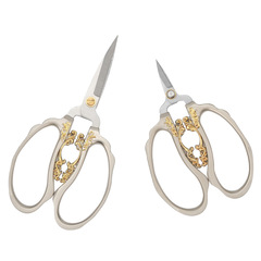 Manufacturer wholesale exquisite wedding vintage scissors wealth flowers home use DIY handmade nail scissors thread clip