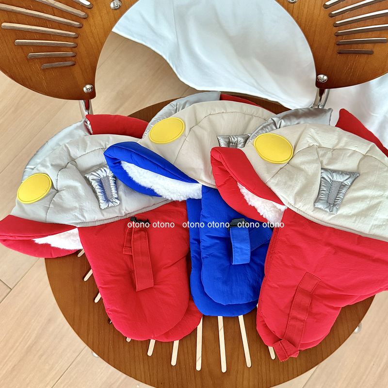 Authentic Ultraman Cartoon Ear Protection Hat Autumn and Winter Cute Boys Windproof Warmth and Cold Protection Children's Adjustable Hat