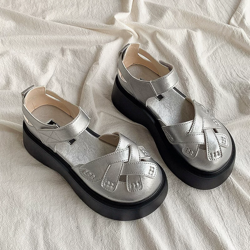 Summer retro woven sandals, 2025 years