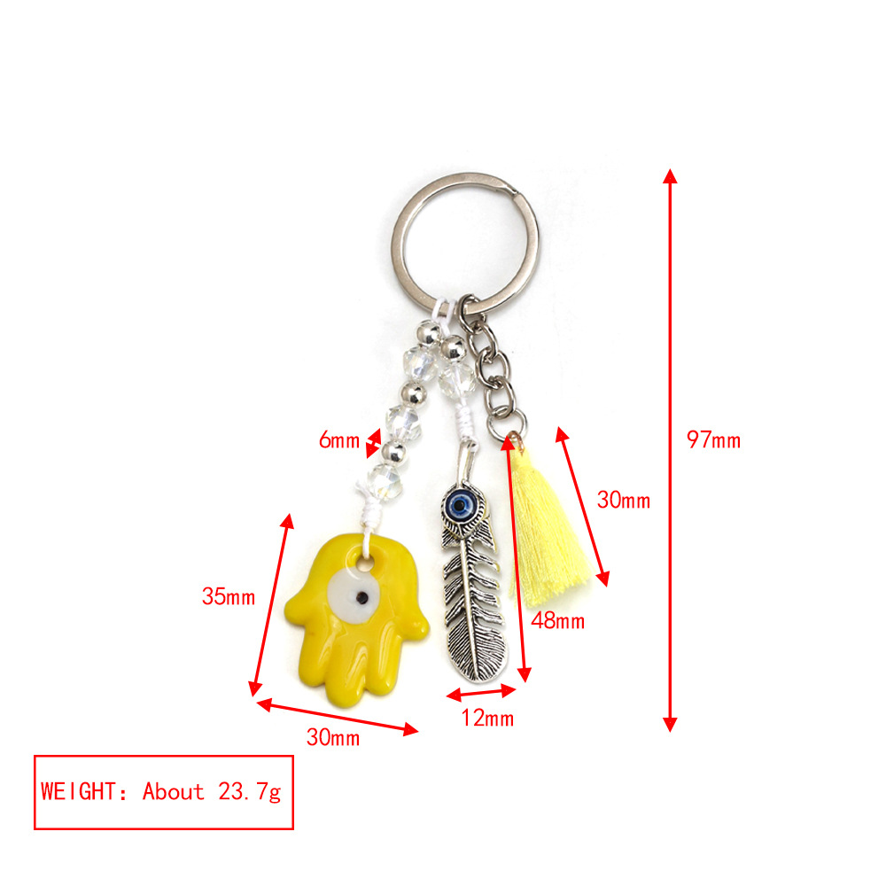 27g Weight Bag Pendant, Keychain Classification 1 Piece Quantity Casual, Daily Occasion Glass Material Devil's Eye Pattern Unisex Gender Retro Style Retro Devil's Eye Glass Unisex Bag Pendant Keychain 20