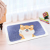 Cartoon velvet imitation cashmere floor cushion bathroom bathroom water absorption household door thickened into the door foot pad bedroom carpet