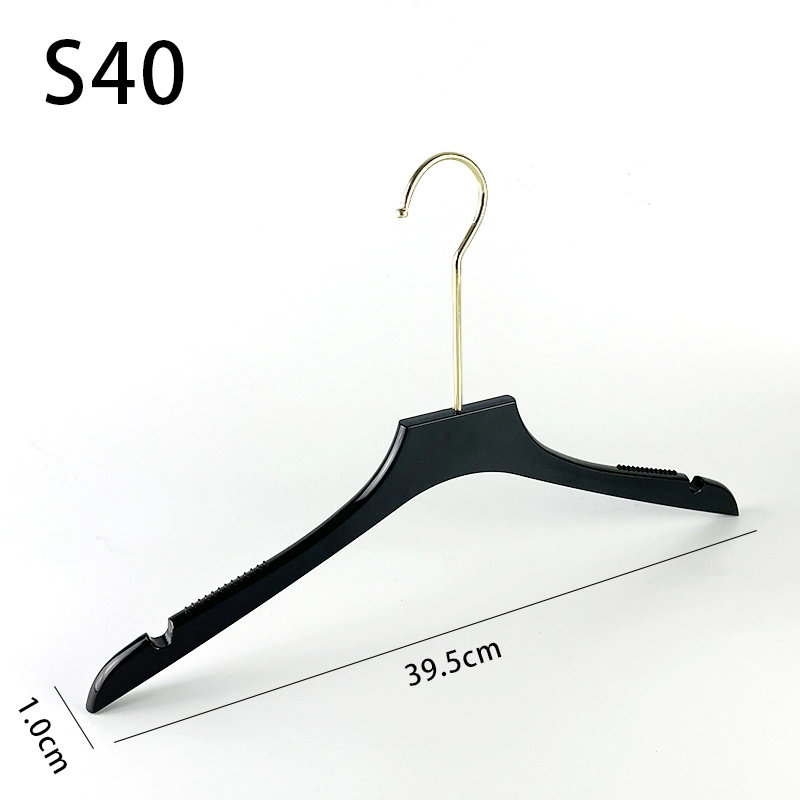 Black hanger, acrylic plastic wedding dress