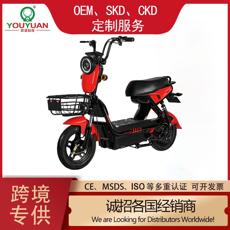 Cross-Border Wholesale Jiku Electric Vehicle Electric Motorcycle Manufacturer Direct Sales Battery Car Transportation Two-Wheel Electric Bicycle
