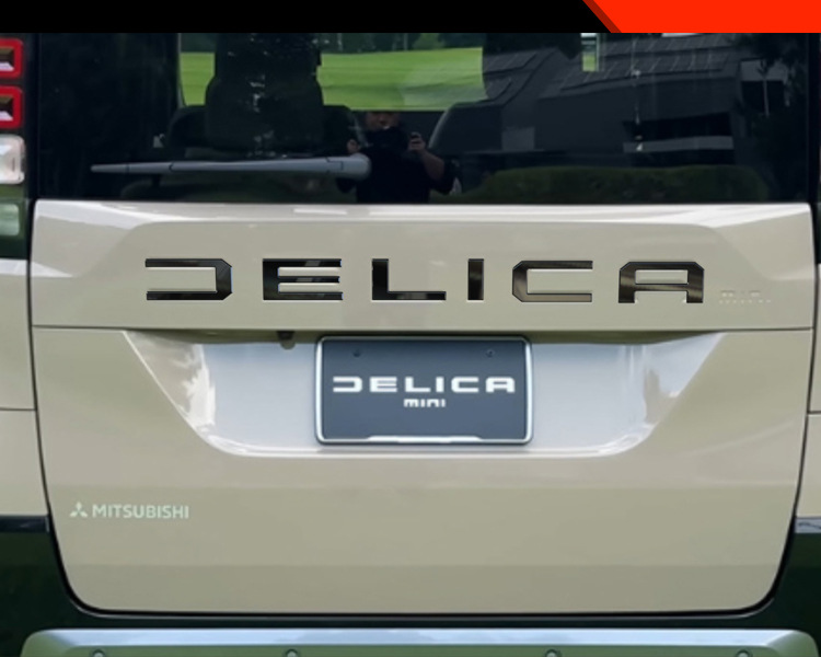 Suitable for Mitsubishi 25 Delica Mini Modified Rear Trunk Car Logo Letter Decorative Stickers Car Supplies