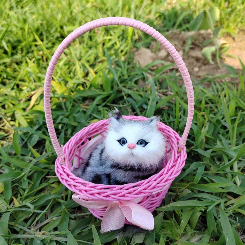 Реалистичная игрушка, корзина, модель животного