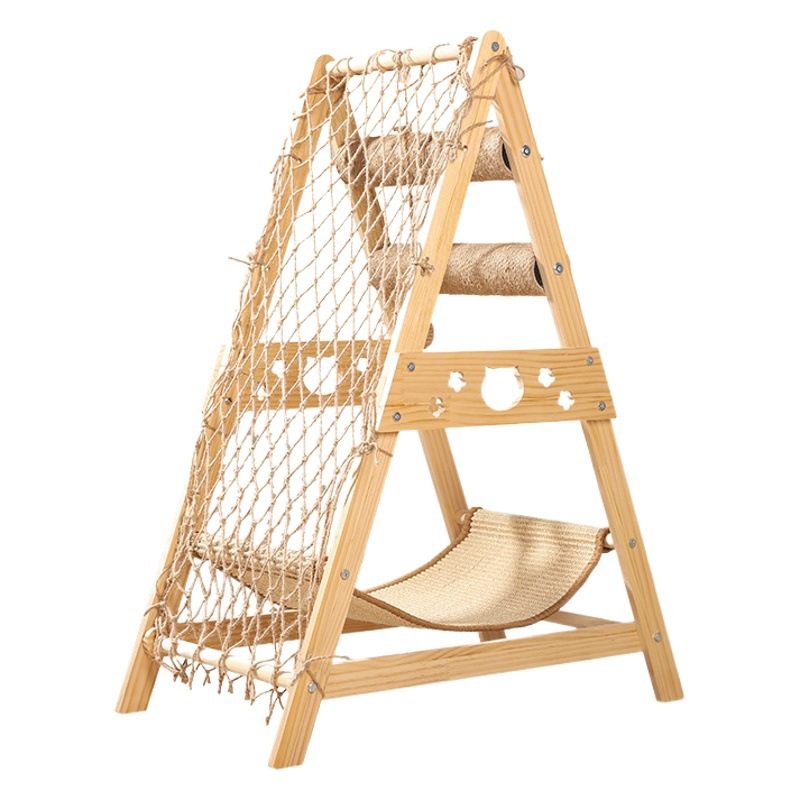 Estante de escalada de gato grande estante de gato nido de gato BULUS/brushi gato rascador de gato rascador tablero escalada red multifuncional gato hamaca