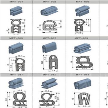 密实防护条 橡胶条 三复合密封条 钢带防撞密封条