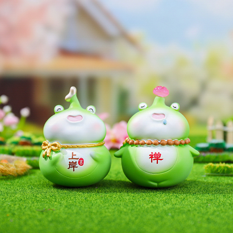 可爱网红热卖呱呱葫芦蛙盲盒创意潮玩桌面摆件家居卧室装饰礼物|undefined