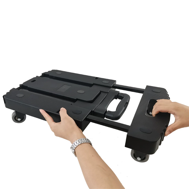Handheld folding flatbed truck, adjustable cart