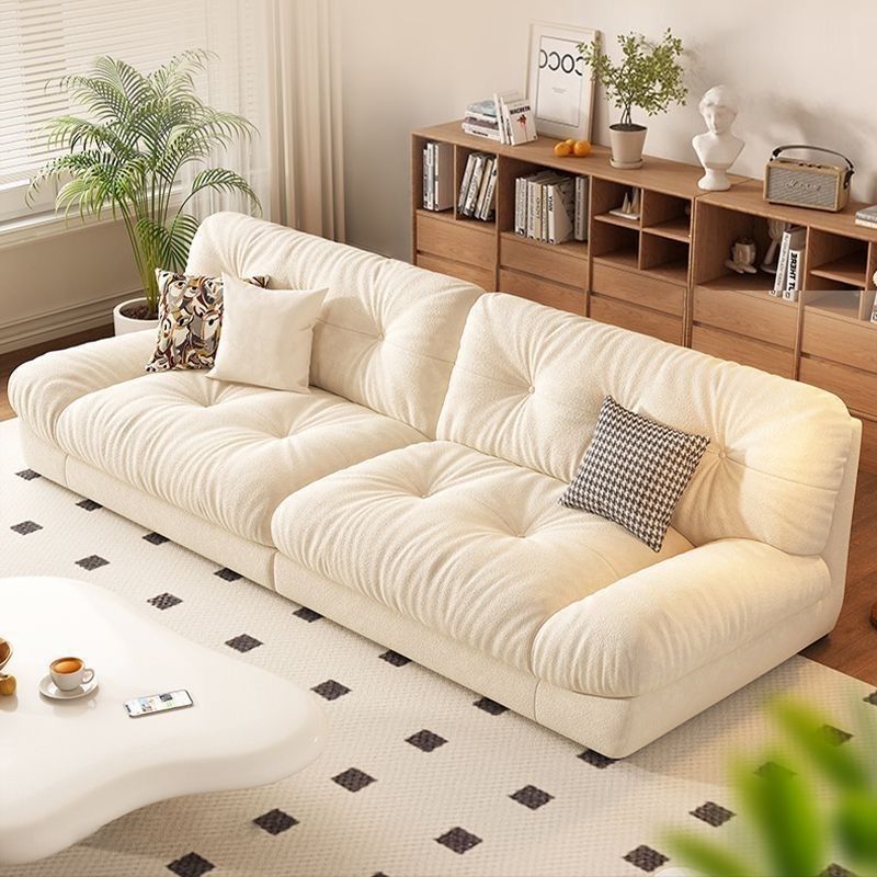 Cloud Sofa Bed Can Be Used for Sitting and Lying, Modern Simple Living Room Rental House Small Apartment Internet Celebrity Style Cream Style Sofa