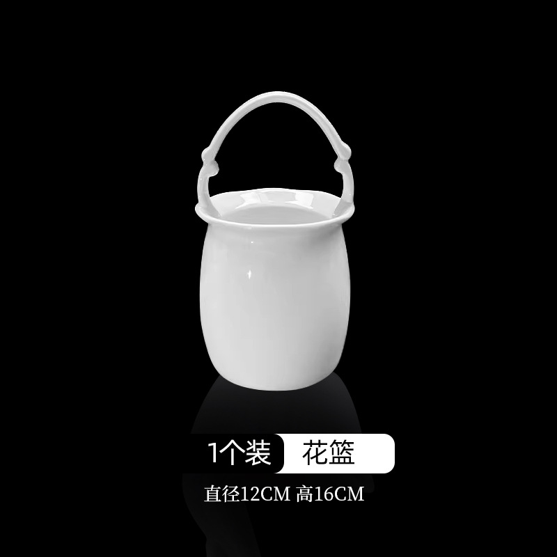 새하얀 꽃바구니