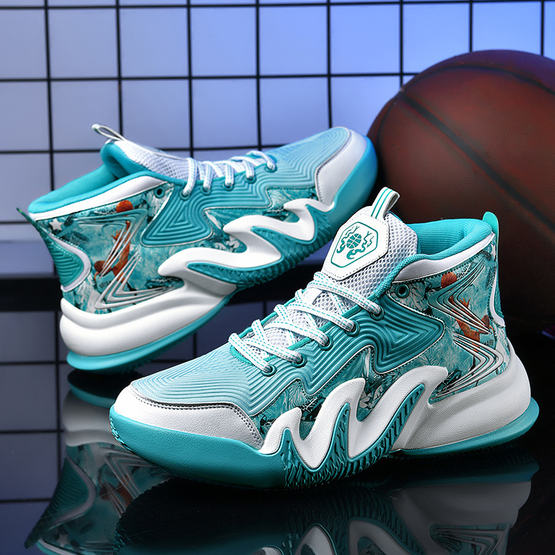 Basketballschuhe Herren High Top Kampfstiefel Mittelschüler eigentliche Feldtrainingssportschuhe Liebhaber Freizeitlaufschuhe_voghion.com