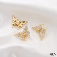 14K����ɫ΢��ʯ�������F�B�ӿ�diy�����������β�Ʒ���