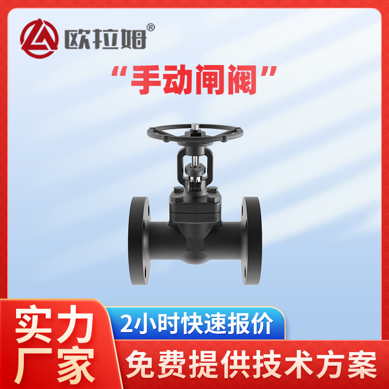 碳钢手动闸阀 A105N材质 锻造 硬密封面 免费送样 欧拉姆厂商