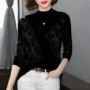气质立领长袖显瘦妈妈装
