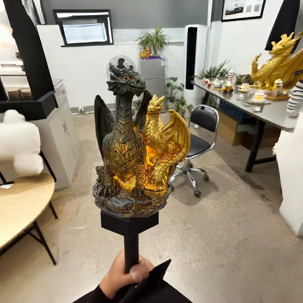 Dragon Legacy Golden Ember Edition Solar Garden Light Garden Light